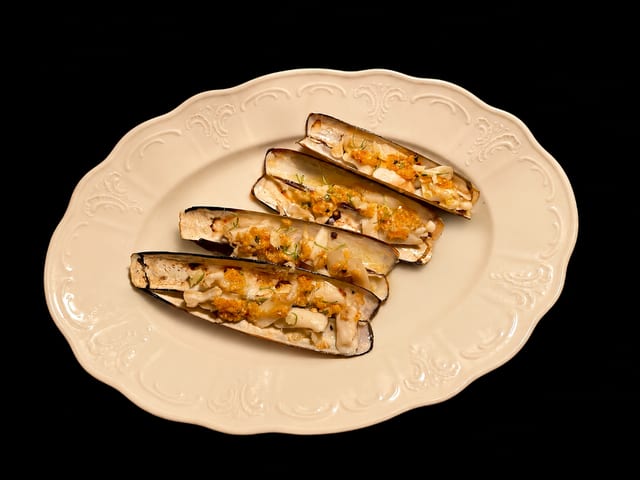 Grilled Razor Clams.